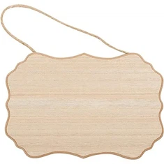 Targhe in legno da appendere non finite per l'artigianato