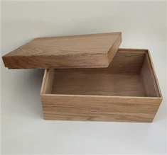 Scatola regalo in legno Scatola ricordo quadrata con coperchio